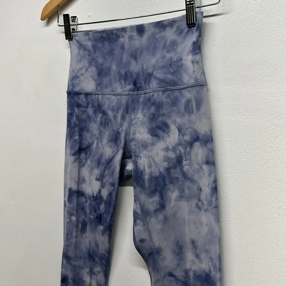 Lululemon Align High Rise Legging Nulu Active Pants Purple Diamond Tie Dye 28” 4 - Picture 6 of 9